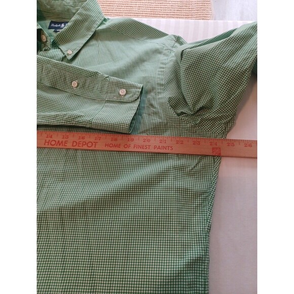 Ralph Lauren Classic green check cotton buttondown shirt mens L preppy office - Picture 7 of 11